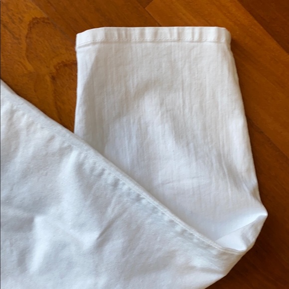 Eileen Fisher White Organic Cotton Jeans, Size 10 - Picture 7 of 11